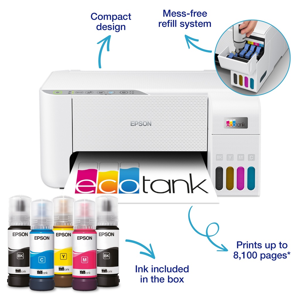 Epson EcoTank L3276 All-in-One Inkjet Color Printer