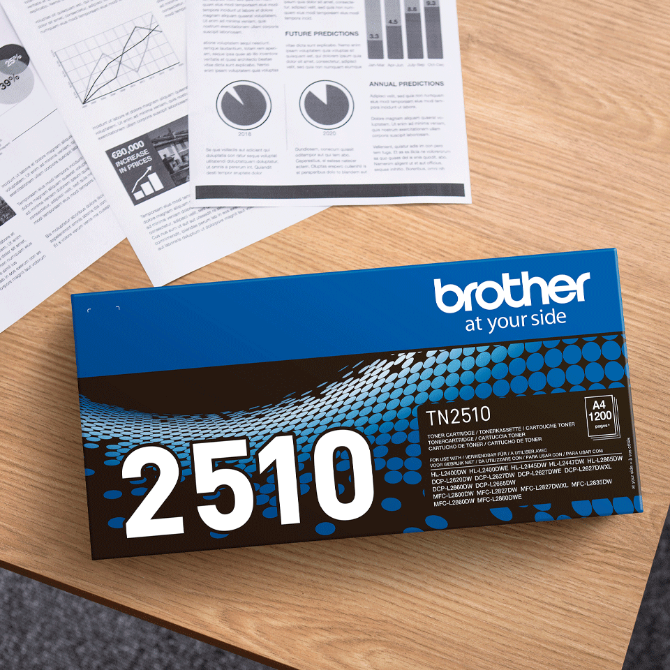 Genuine Brother TN2510 Toner Cartridge - Black