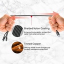 Unitek C14049BK 3in1 Braided TypeC/Lightning/Micro Black 1.2m