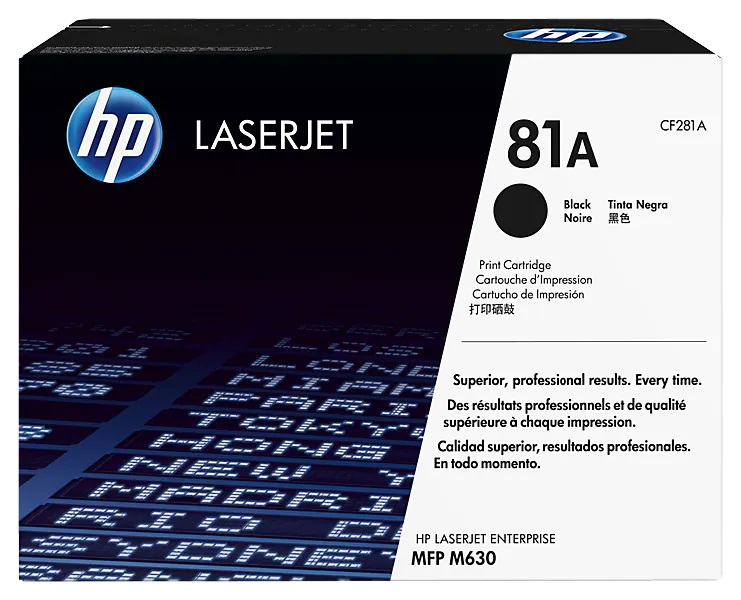 HP 81A Black Original LaserJet Toner Cartridge (CF281A)