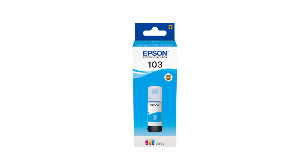 Epson 103 Cyan Original Ink Bottle 65ml (C13T00S24A)
