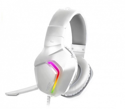 Alcatroz NEOX HP500 RGB Gaming Headset White Gray