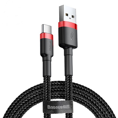 Baseus Cafule Braided Type-C Cable 2A 3m Black
